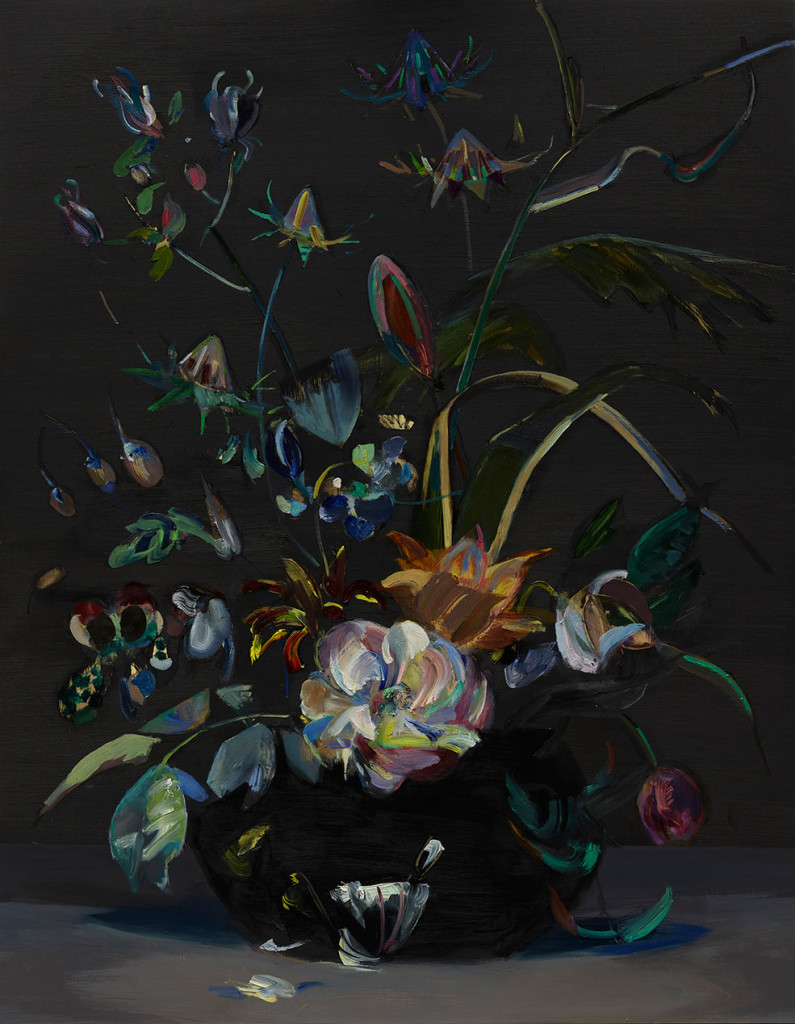 Mairead-O'hEocha_Bouquet-with-Rose-after-Rachel-Ruysch_Oil-on-board_80-x-62cm_2017