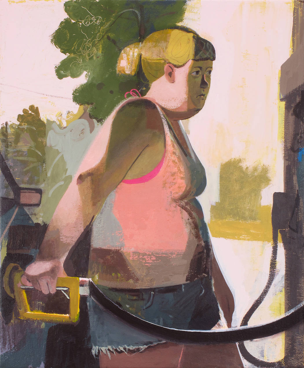 Matt Bollinger_Pump_2020_Flashe and acrylic on canvas_60 x 50 cm_Copyright the artist and mother's tankstation limited