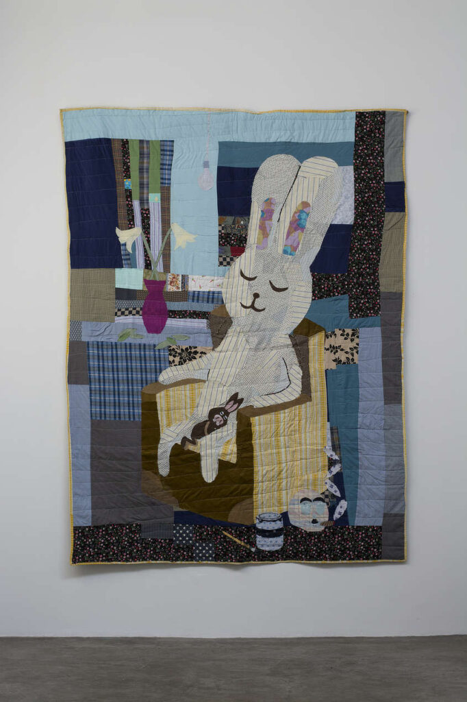 5. Atsushi Kaga_The prudent sleepers_2012_Fabric, thread, glue_220 x 170 cm_Copyright the artist and mother's tankstation limited