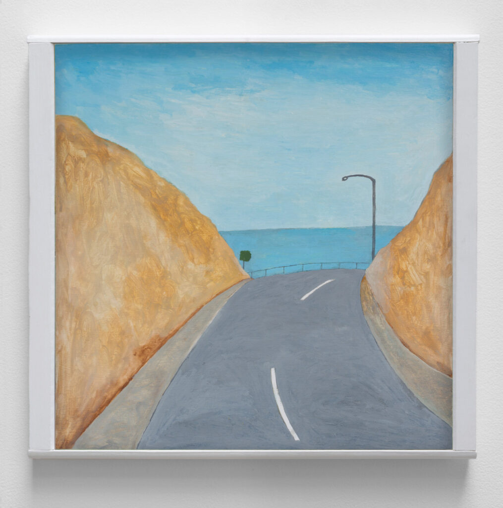 2.2 Noel McKenna_Road by Sea_2019_Oil on plywood_42 x 44 cm_Copyright the artist and mother's tankstation limited