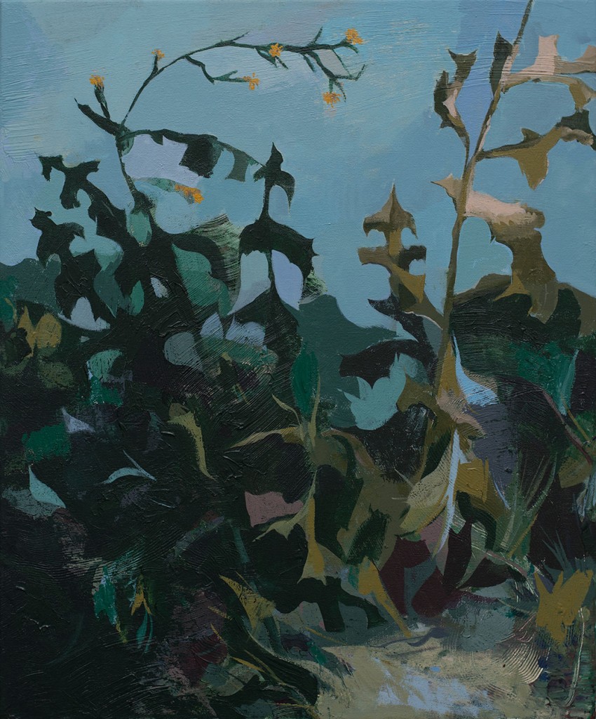 7.1.-Matt-Bollinger_-Wild-Lettuce_2022_Flashe-and-acrylic-on-canvas_60-x-50-cm_Copyright-the-artist-and-mother's-tankstation-limited